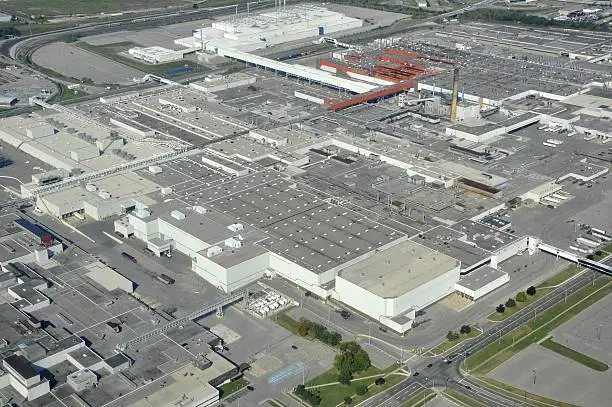 Photo of Oshawa industrial aerial