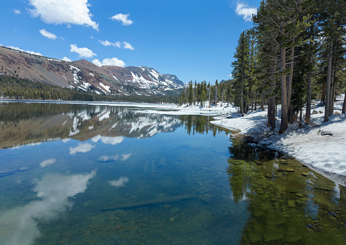 Lake Mary in in the Eastern Sierra Nevada Mountains in California