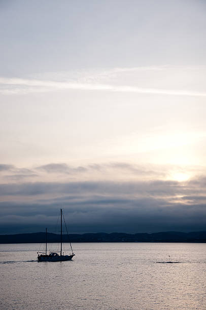 istock Sailboat in dark sunset 152029798