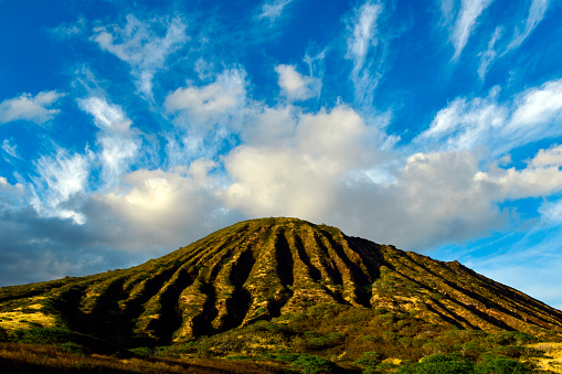 Oahu Island, Hawaii, USA: Koko Crater (Hawaiian: Kohelepelepe or Puʻu Mai) is an extinct tuff cone located near Hawaiʻi Kai - Koko Head Regional Park.