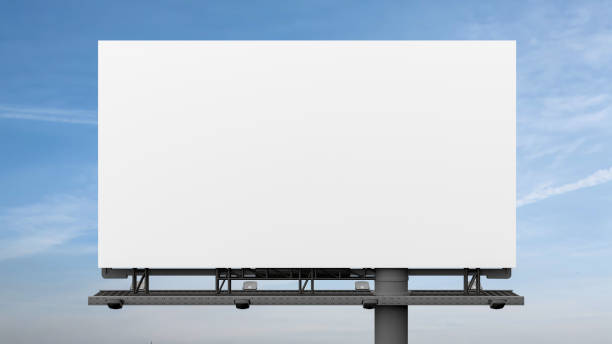 istock Outdoor billboard mockup on blue sky background 1520308008