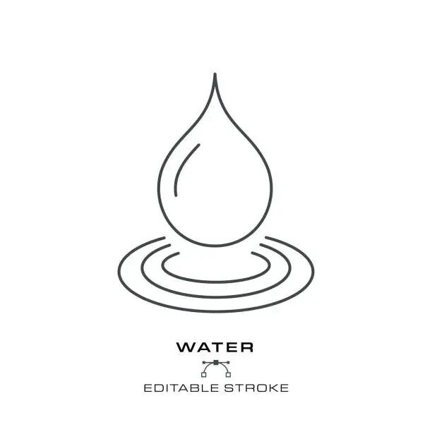 Vector illustration of Environmental Conservation - Editable Stroke