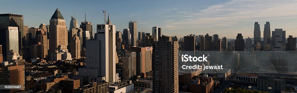 Panorama von Midtown Manhattan - Lizenzfrei Abenddämmerung Stock-Foto