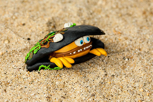 plasticine mussel stock photo