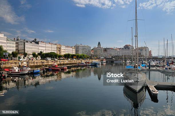 La Coruña Puerto Stockfoto und mehr Bilder von La Coruña - La Coruña, Anlegestelle, Arkade