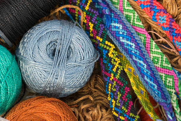 istock Colorful handmade bracelets and threads 152032897