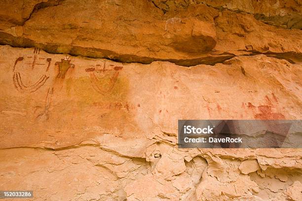 Pictographs De Cobra Gulch - Fotografias de stock e mais imagens de Anasazi - Anasazi, Antigo, Antropomórfico