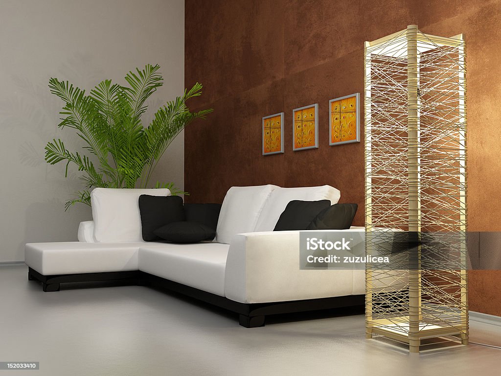 interior moderno - Foto de stock de Aconchegante royalty-free