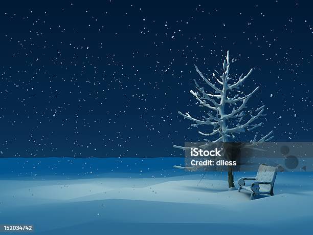 Noite De Inverno - Fotografias de stock e mais imagens de Ao Ar Livre - Ao Ar Livre, Arte, Arte e Artesanato - Arte visual
