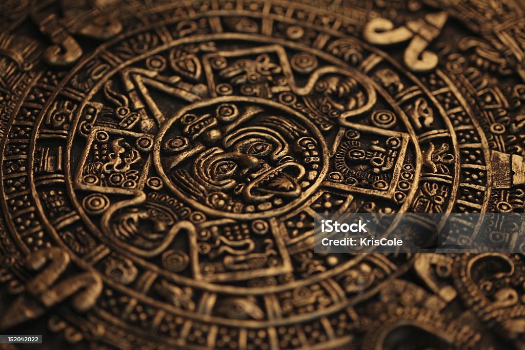 Antike Maya-Kalender - Lizenzfrei Astronomie Stock-Foto