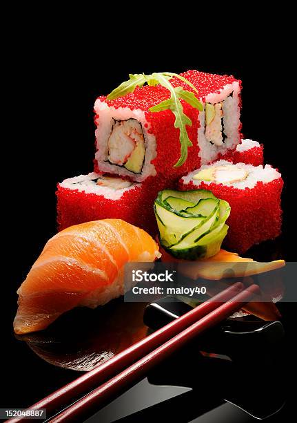 Foto de Cafédamanhã Japonês e mais fotos de stock de Arroz - Alimento básico - Arroz - Alimento básico, Caviar, Comida