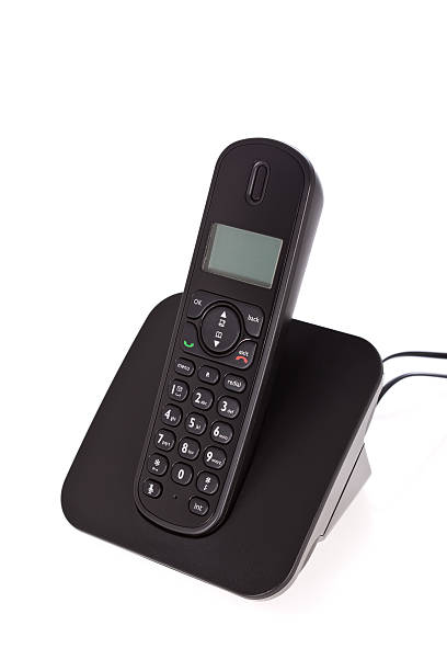 istock Black cordless phone isolated on white 152049170