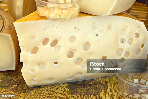 Cheese In A Market Stock Photo - Download Image Now - Cheese, Close-up, Dairy Product