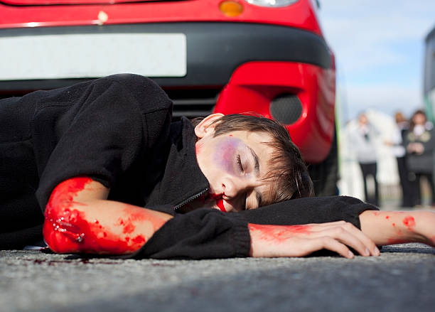 young boy hurt in car accident