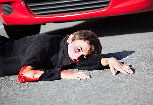 istock boy hurt in road accident 152050443