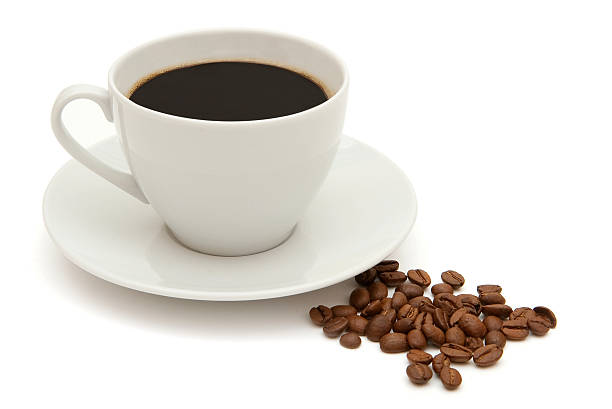 istock Cup of coffee with beans 152051114