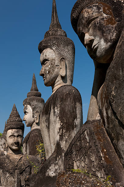 istock Buddhas in Buddha Park, Vientaine 152055262