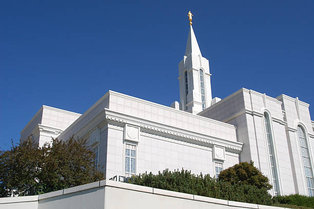 Bountiful Utah Mormon Temple stock photo