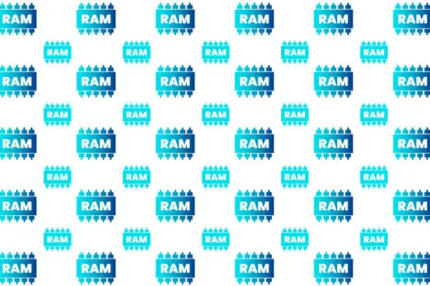 Vector illustration of Abstract Ram Memory Pattern Background