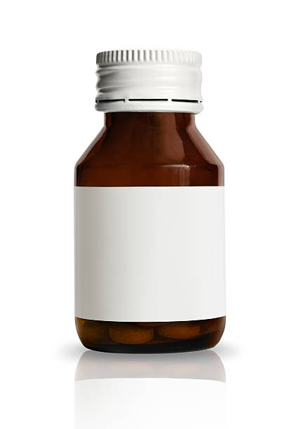 istock Drug bottle with blank label 152062315