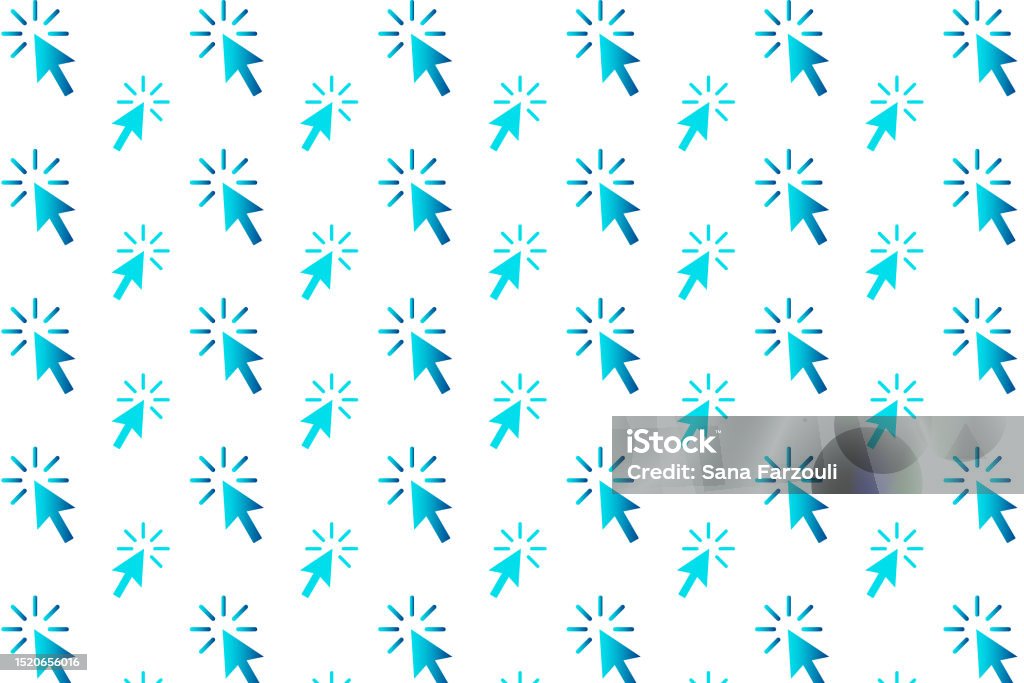 Abstract Mouse Click Pattern Background Stock Illustration - Download ...