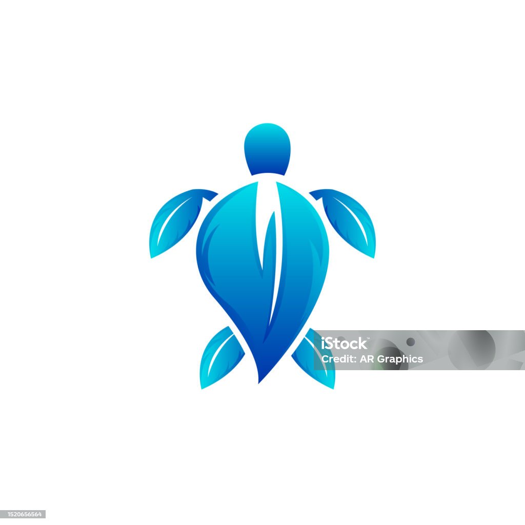 Sea Turtle Logo Design Protected Amphibian Marine Animal Icon