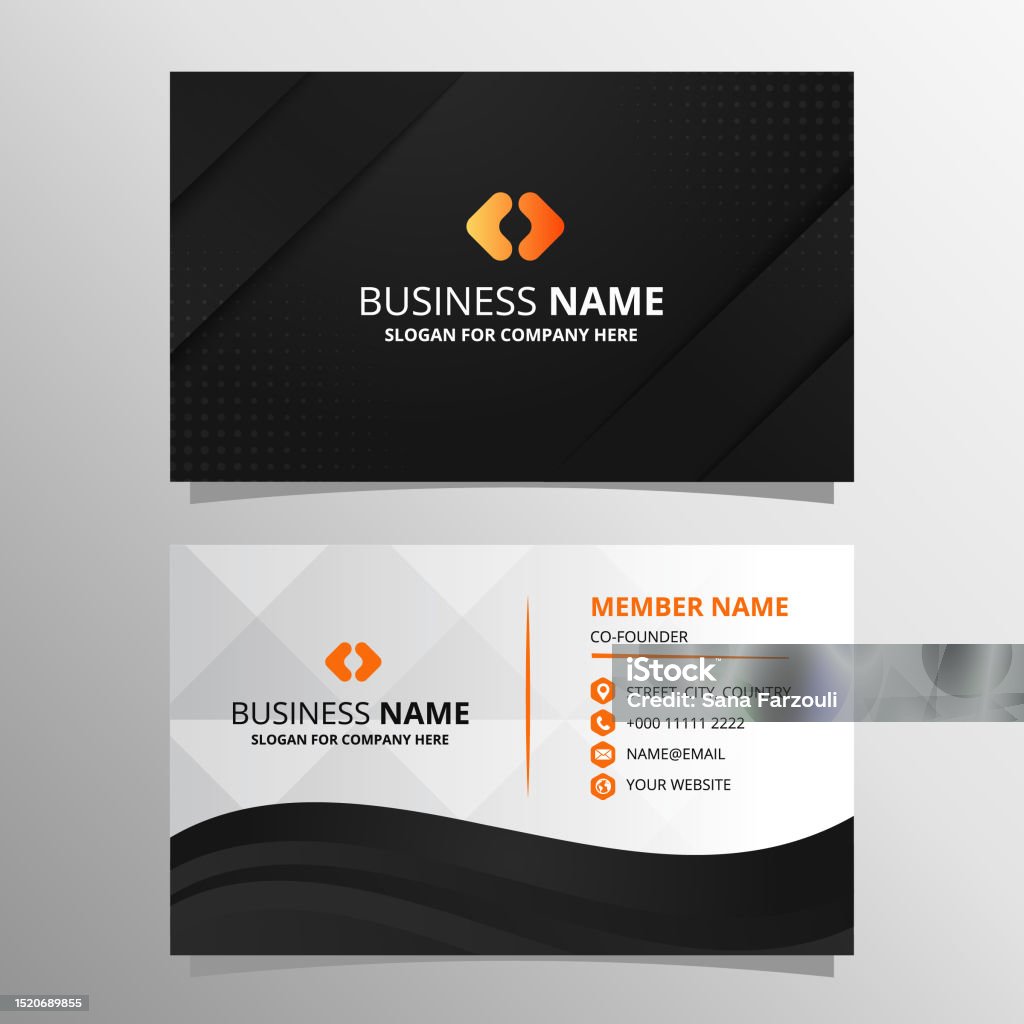 Background Business Card Pattern Abstract Beautiful Black Background Business Card Template With Dots ...