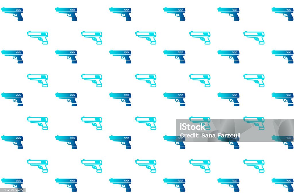Abstract Weapon Gun Pattern Background Stock Illustration - Download ...