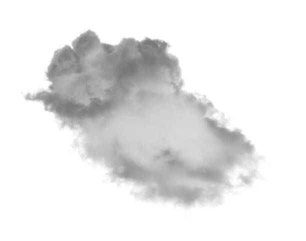istock White cloud isolated on black background,Textured smoke,brush effect 1520835701
