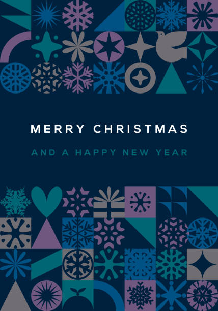 Dark blue Christmas card design Abstract dark blue Christmas design background vector illustration for use on Christmas cards design. royal blue stock illustrations