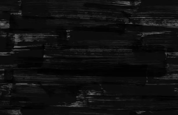 Vector illustration of Black Grunge paint brush strokes background