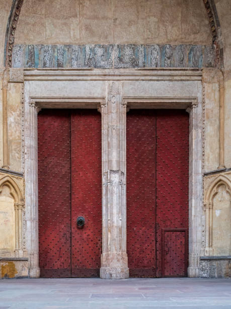 16th Century Church Doors stock photo