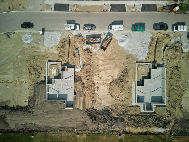istock Wide shot. element of house construction. 1521045666