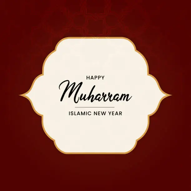 Vector illustration of Happy New Hijri Year, Islamic New Year 1445 Hijri logotype. Happy Islamic New Year translate Happy islamic new year.