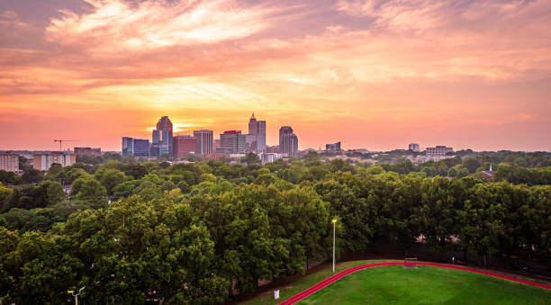 istock Downtown Raleigh, North Carolina at sunset. 1521065064