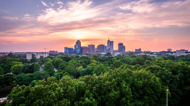 istock Downtown Raleigh, North Carolina at sunset. 1521065067