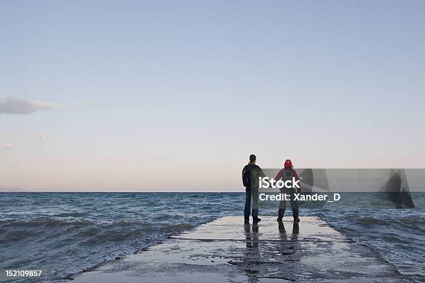 Romantic Backpackers Stock Photo - Download Image Now - Above, Adult, Adventure