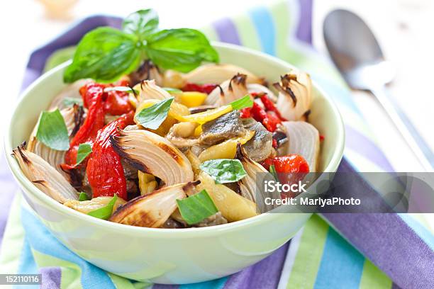 Colorful Salad Made From Baked Vegetables Stock Photo - Download Image Now - Baked, Bowl, Clove - Spice