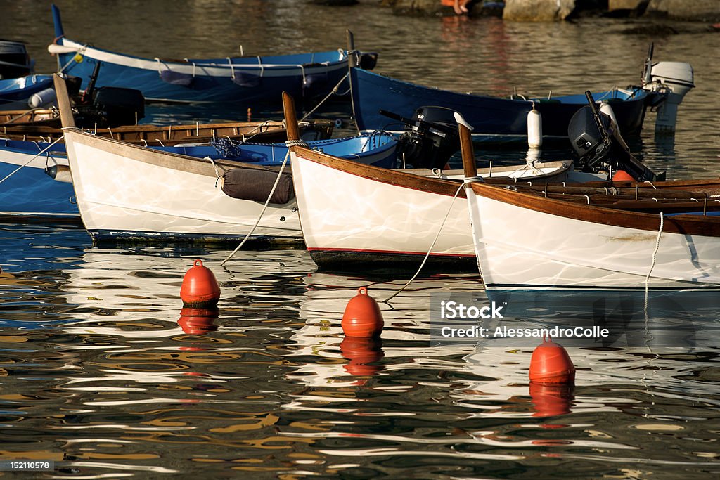 Barca di Vernazza s horbour - Foto stock royalty-free di Bianco