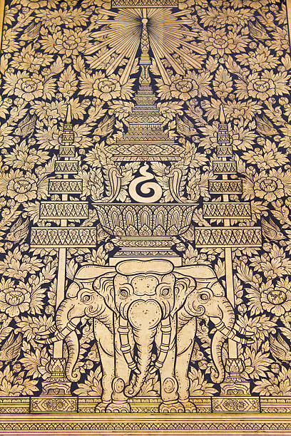 istock Traditional Thai style painting art 152110612