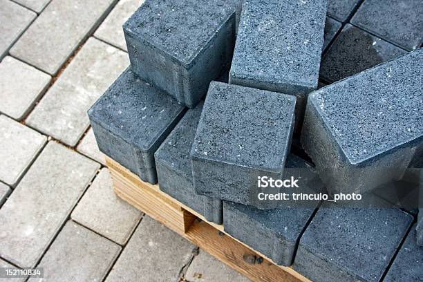 Paving Stones Stock Photo - Download Image Now - Construction Material, Paving Stone, Construction Site