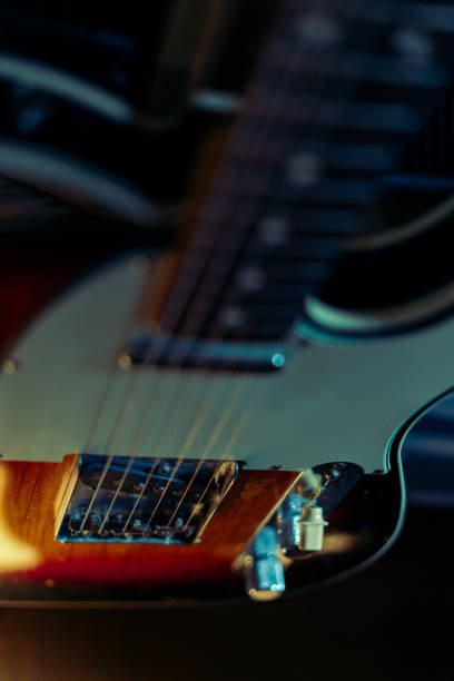 istock An electric guitar glows in the slanting light. 1521114306