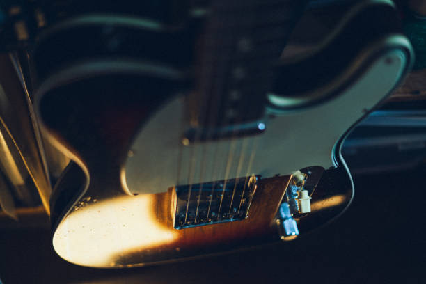 istock An electric guitar glows in the slanting light. 1521114654