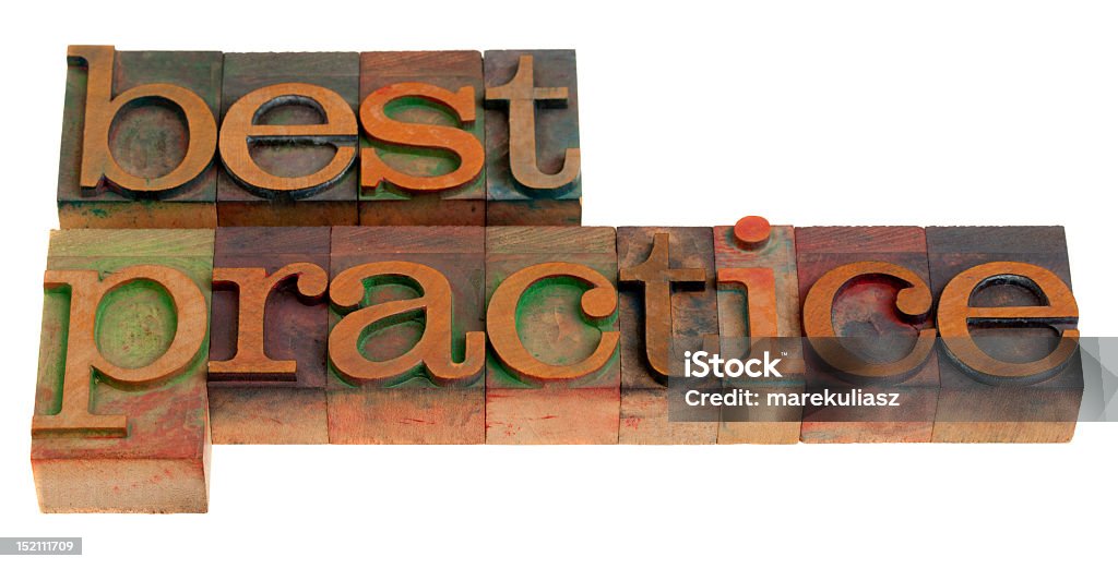 Melhor práticas - Royalty-free Best Practice - Phrase Foto de stock