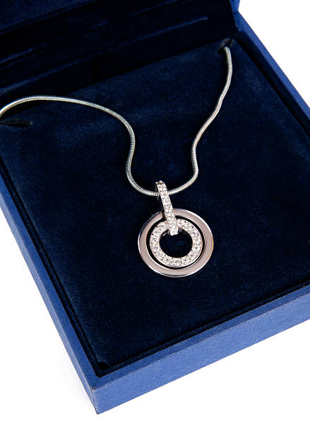 istock Luxury necklace in box 152112196