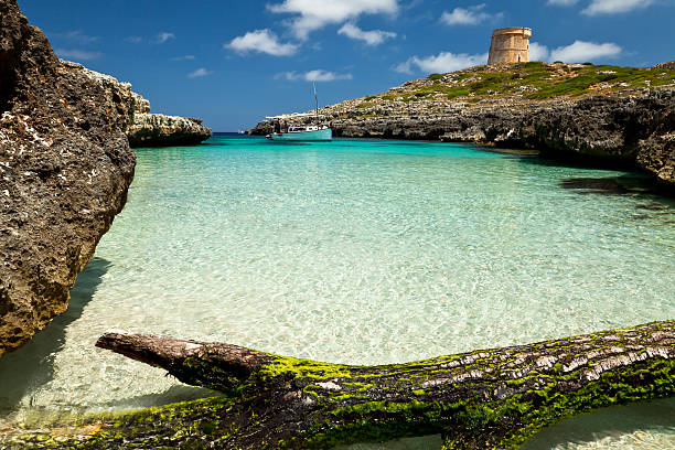 Bay Small bay taken in Menorca, Spain minorca stock pictures, royalty-free photos & images