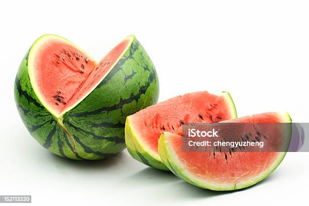 Sandía Foto de stock y más banco de imágenes de Alimento - Alimento, Blanco - Color, Comida sana