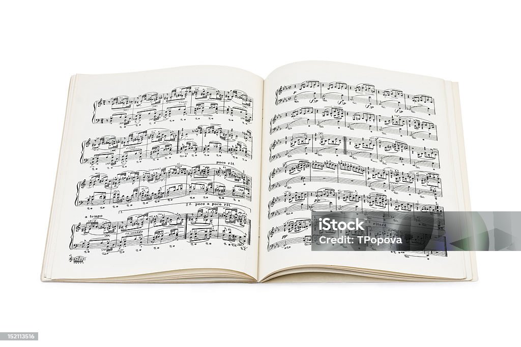 Music sheet Music sheet isolated on white background Sheet Music Stock Photo