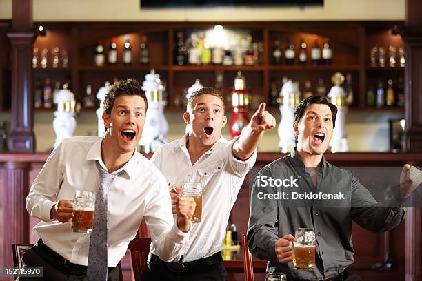 Fans At The Pub Stock Photo - Download Image Now - Bar - Drink Establishment, Fan - Enthusiast, Sport