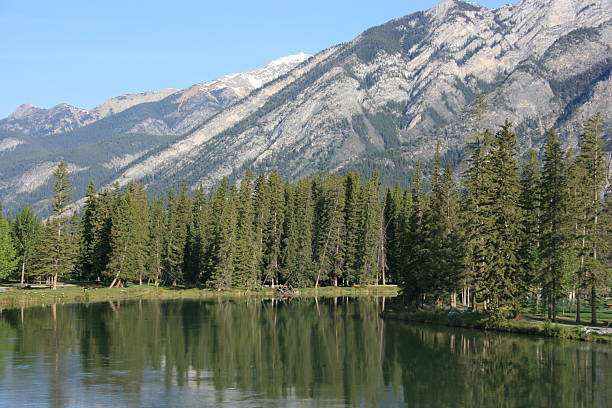 Scenic Banff Alberta stock photo